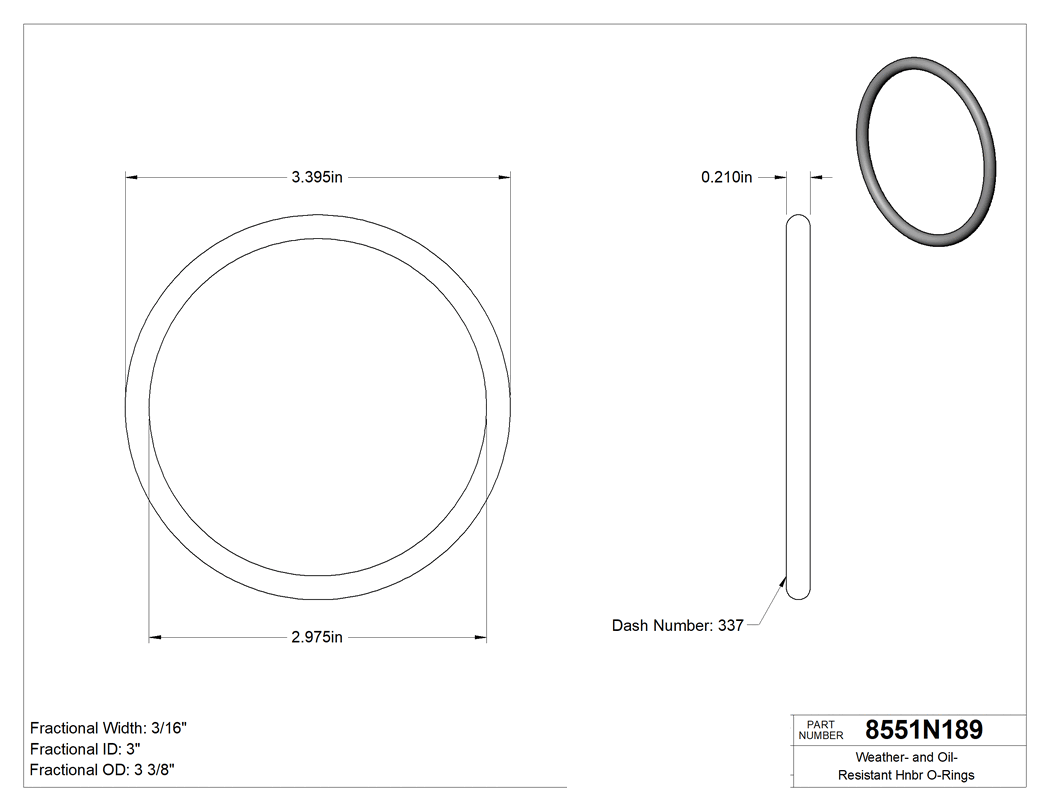 Technical drawing - 8551N189